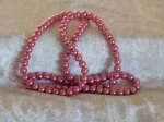 Glass Beads 8mm Approx. 110 Pink